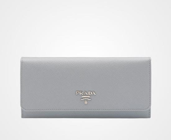 新作 PRADA SAFFIANO バイカラーカードホルダー付 プラダコピー長財布 1MH132